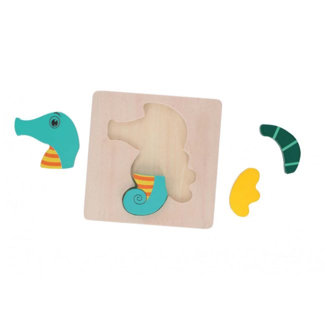 Puzzle din lemn Marionette Calut de mare 5 piese ERFED68040-CAL