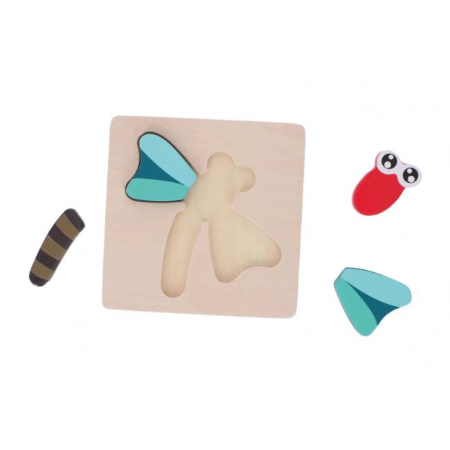 Puzzle din lemn Marionette Libelula 5 piese ERFED68040-LIB
