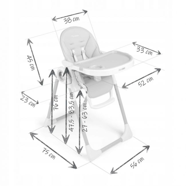 Scaun de masa multifunctional nukido belo 700500 - mov edeedi700500