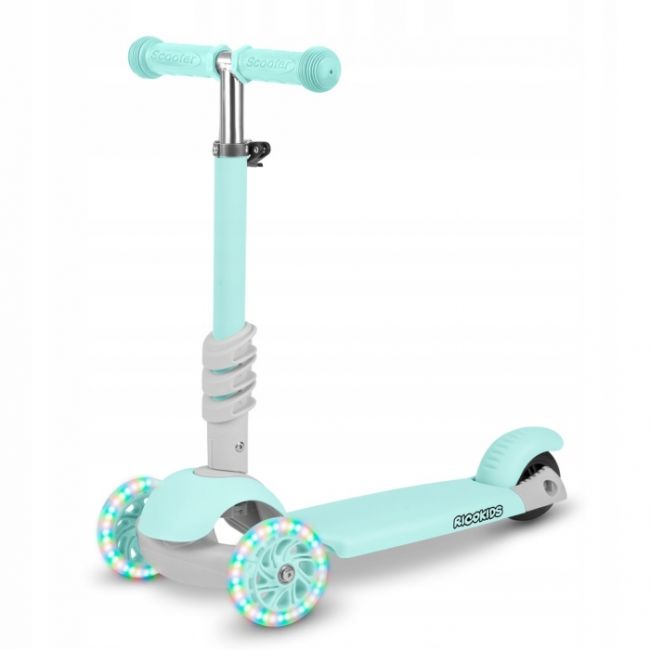 Trotineta 3 in 1 cu roti cu led ricokids buggy 765301 - mint edeedi765301