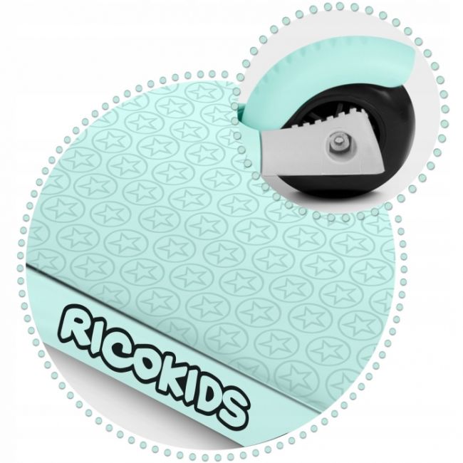 Trotineta 3 in 1 cu roti cu led ricokids buggy 765301 - mint edeedi765301