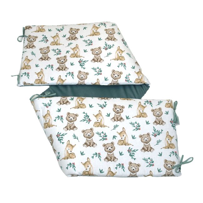 Aparatoare Laterala Patut, 2 Fete, Teddy, Velvet Khaki, 180 X 35 Cm Pjb85030