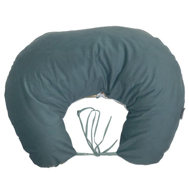 Perna Pentru Gravide Si Alaptare, Husa Detasabila Cu Fata Dubla, Bumbac Si Catifea, Si Umplutura Antialergica Babysoft  , Teddy Khaki, Amy Pjb85029