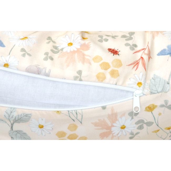 Perna Pentru Gravide Si Alaptare, Husa Detasabila Din Bumbac 100% Si Umplutura Antialergica Babysoft  , Lunca Bej, Amy Pjb84271