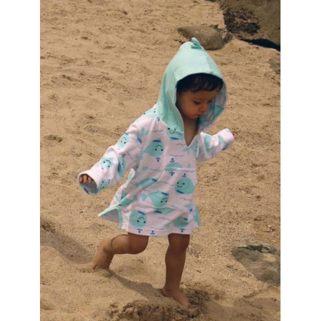 Poncho Baie UPF50 +, Zoocchini, 0-12 Luni, Seahorse KRTZOO1029