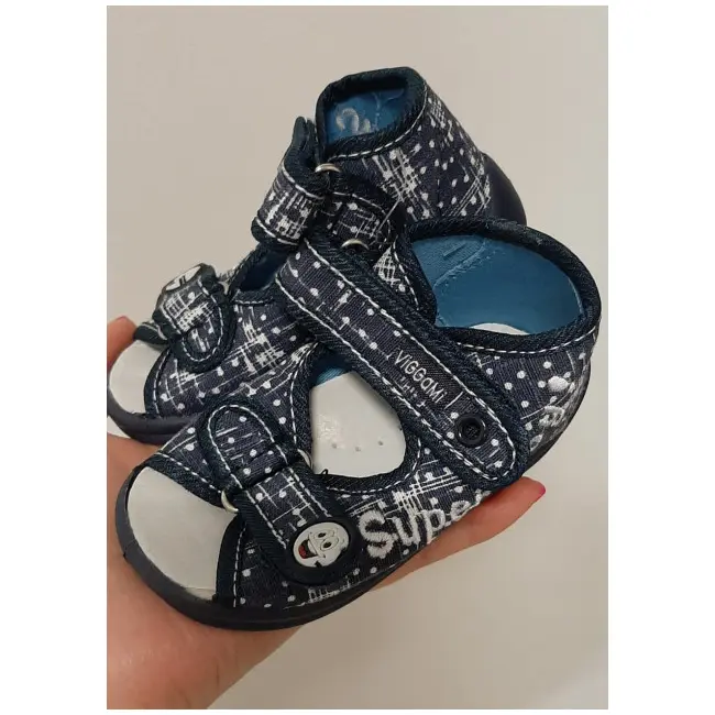 Sandalute pentru baietei din blugi - Super Boy2 VIG130