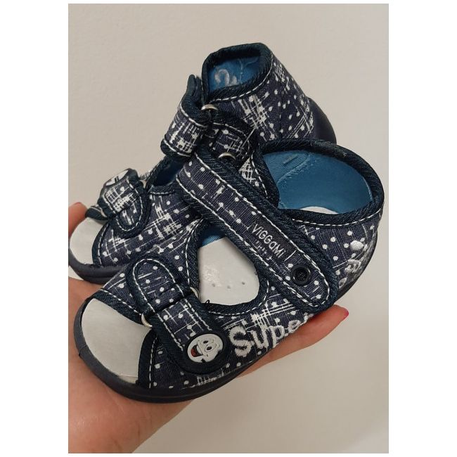 Sandalute pentru baietei din blugi - Super Boy2 VIG130