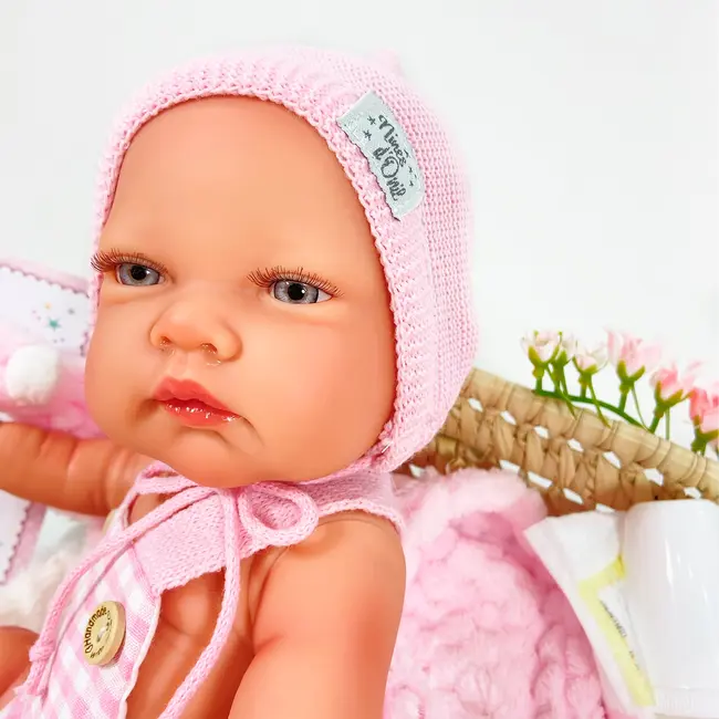 Papusa Artizanala cu miros de vanilie - Rubi nou-nascut (45 cm) TSG202