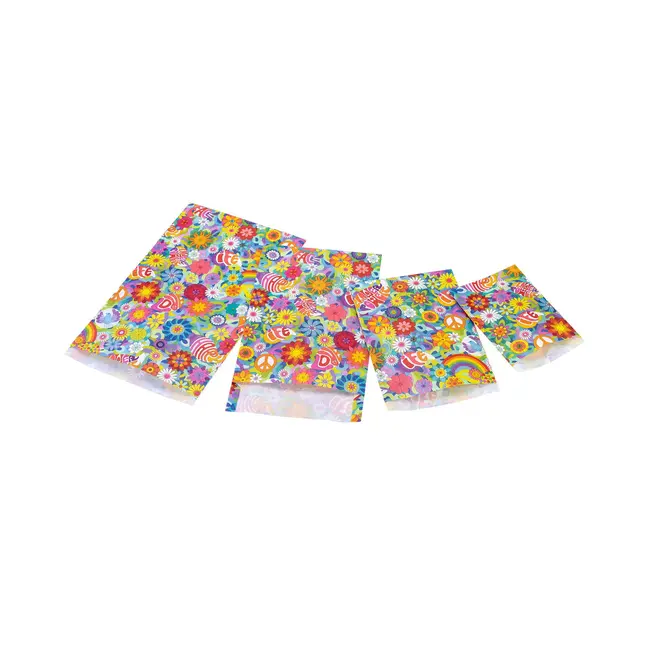 Punga cadou din hartie - Flower Power (L-plus - 23 x 33 x 4+6cm) TSG4016