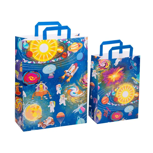 Sacosa cadou din hartie - Spatiu (L - 32 x 14 x 42cm, 90g) TSG3907