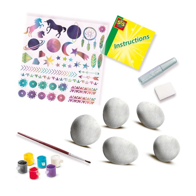 Set creativ - Decoreaza pietre cu tematica Galaxie TSG14766