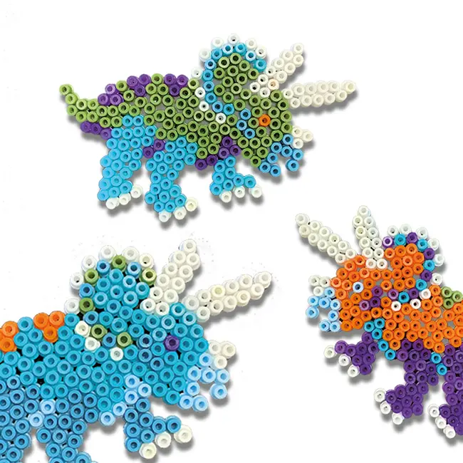 Set creativ Green Beedz &ndash; Margele de calcat Triceraptos TSG06405