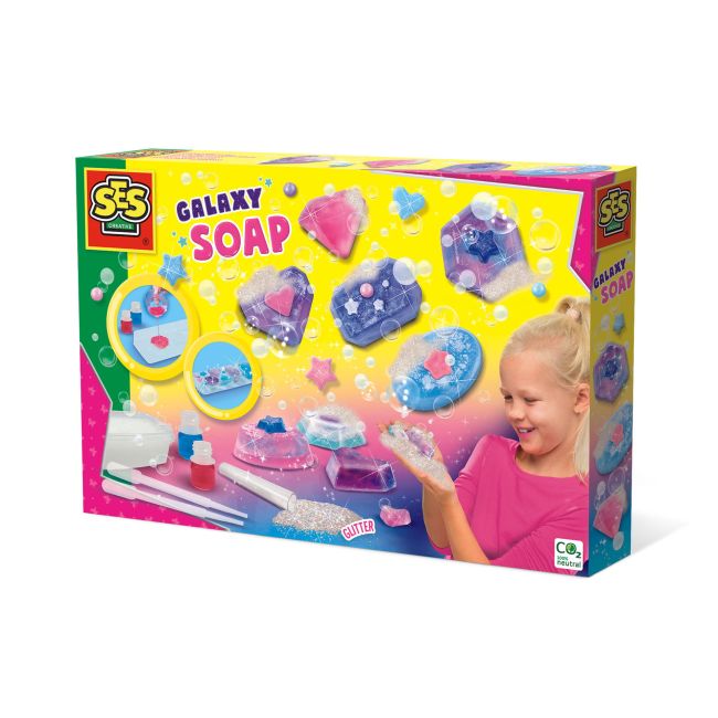 Set creativ copii - Creare sapun cu efect de galaxie TSG14765