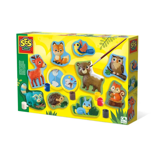 Set creativ mulaj si pictura - Animale din padure TSG01134