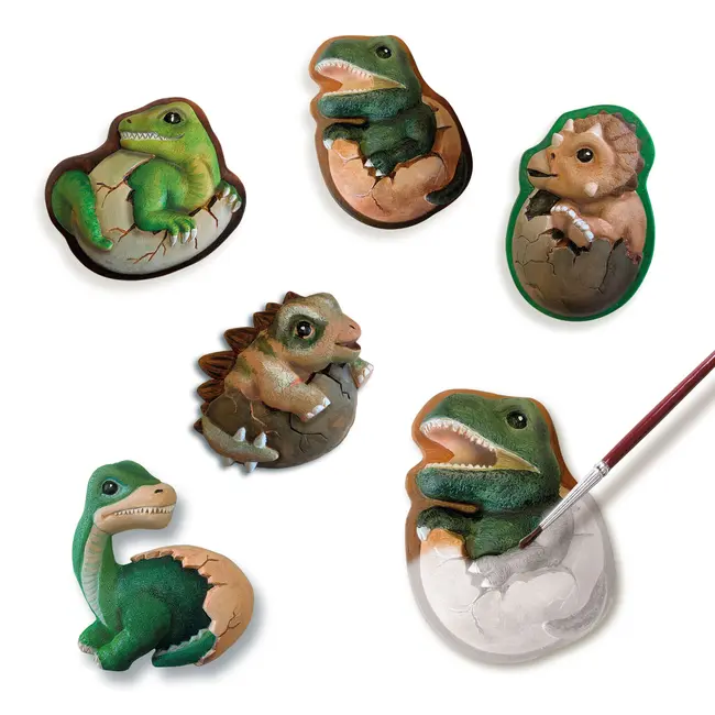 Set creativ mulaj si pictura - Dinozauri pui in oua TSG01411