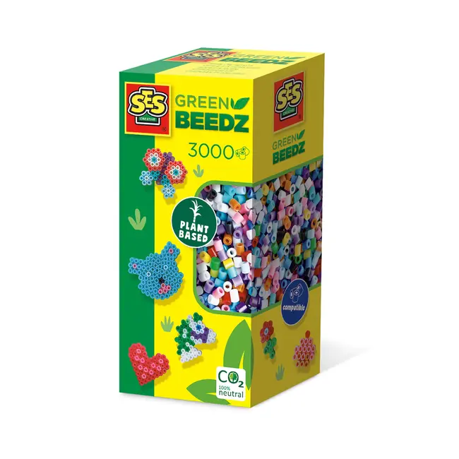 Set margele de calcat culori mixte Green Beedz 3000 bucati TSG06404