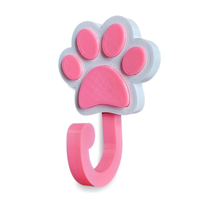 Agatatoare/cuier Paw Pink - Asc-3d-cuier-paw-pnk