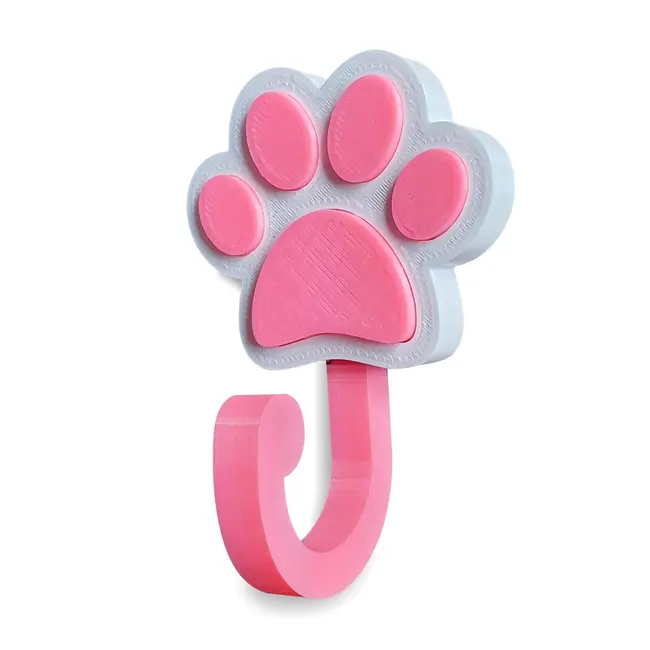Agatatoare/cuier Paw Pink - Pc-3d-cuier-paw-pnk