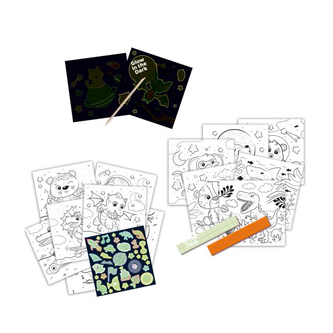 Carte de colorat Glow-in-the-dark 3 in 1 TSG00118