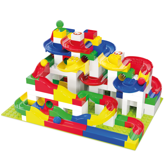 Jucarie Marble Run cutie de constructie mare Hubelino (213 piese) TSG420572