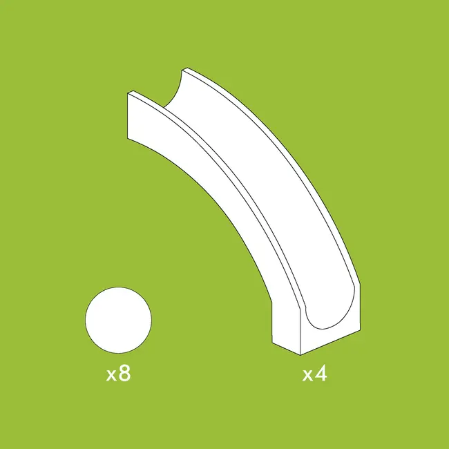 Jucarie Marble Run extensie tobogan Hubelino (12 piese) TSG420640