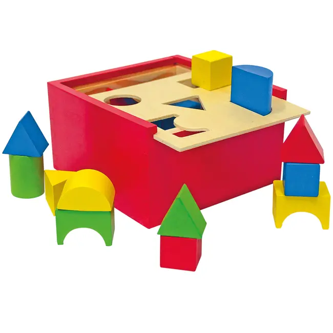 Jucarie din lemn - Cutie de sortare a formelor TSG90001
