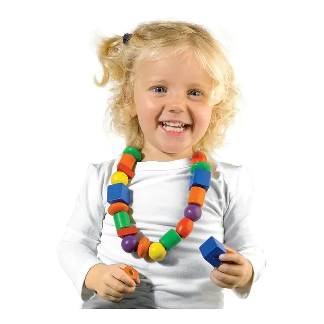 Jucarie din lemn - Set de insirat margele TSG14808