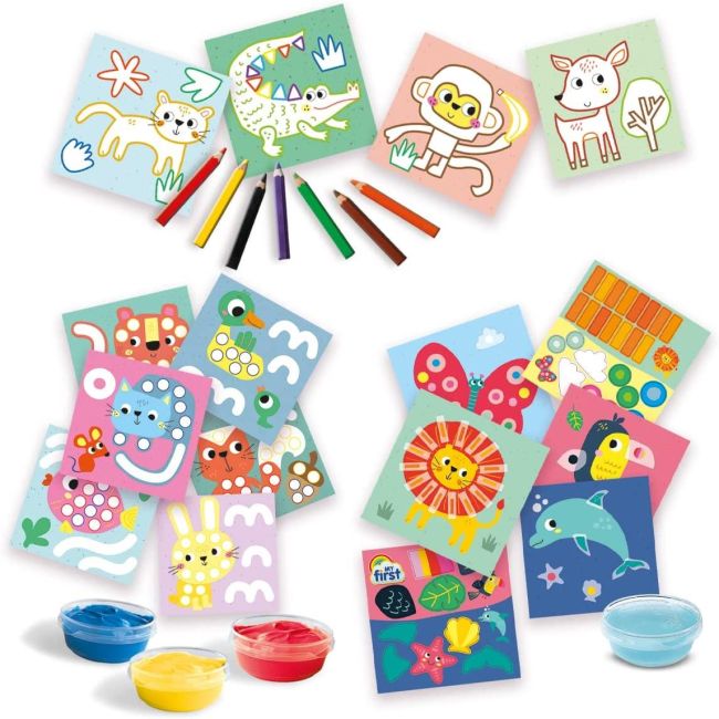 My first - Set pictura cu degete, colorare si lipirea formelor 3 in 1 TSG14489