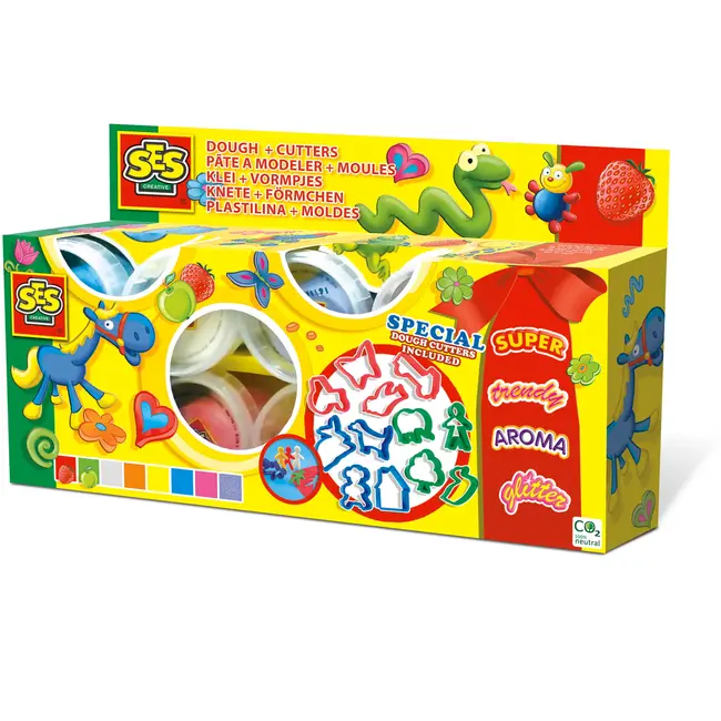 Plastilina si forme de taiat - 8 x 90 gr TSG00498
