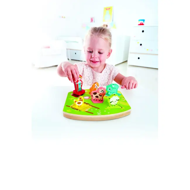 Puzzle din lemn cu sunete - Ferma TSGE1614A