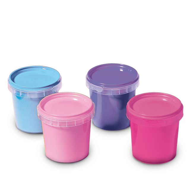 Set acuarele pentru degete 4 x 145 ml (girly) TSG00304
