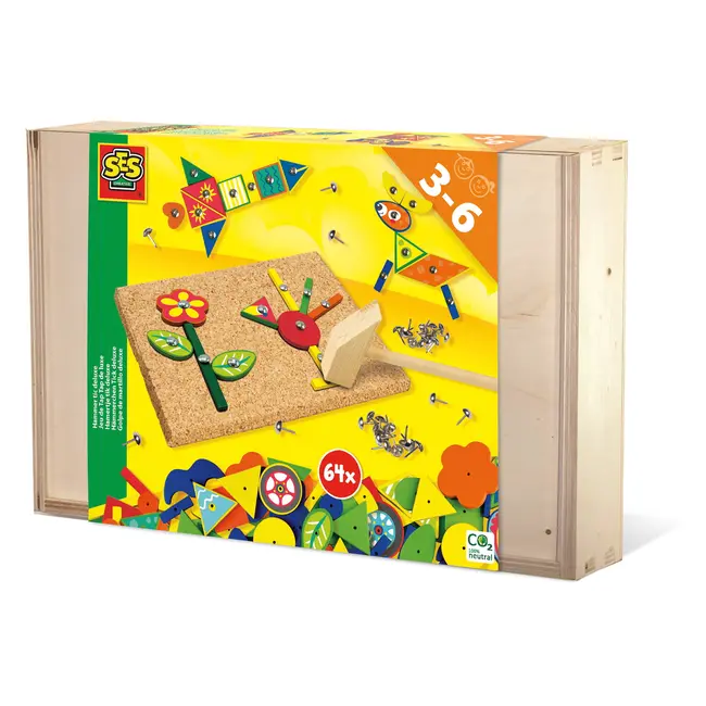 Set creativ - Hammer Tic in cutie din lemn de lux TSG00925