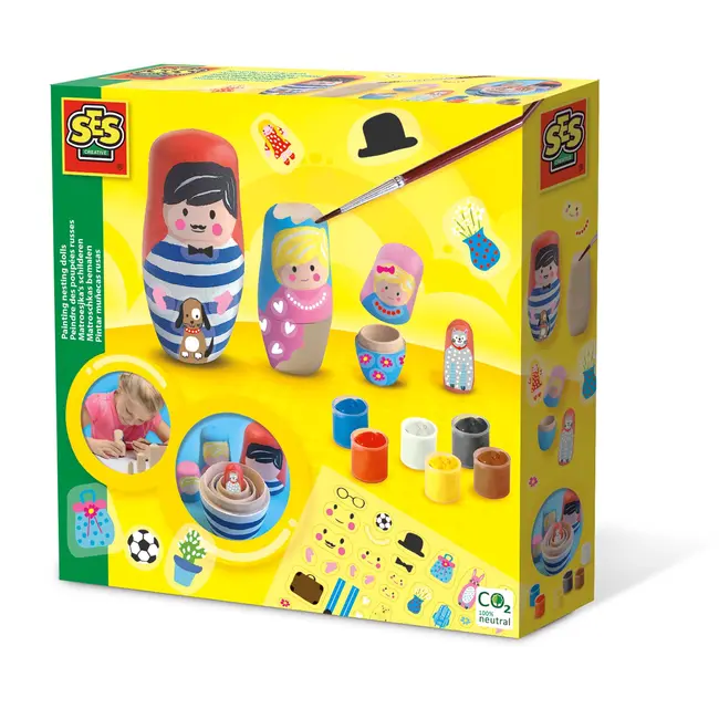 Set creativ - Picteaza papusi Matrioska TSG14002