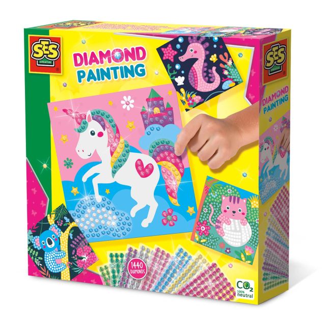 Set creativ - Pictura cu diamante animale fericite TSG14701