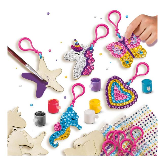 Set creativ - Pictura cu diamante brelocuri din lemn TSG14702