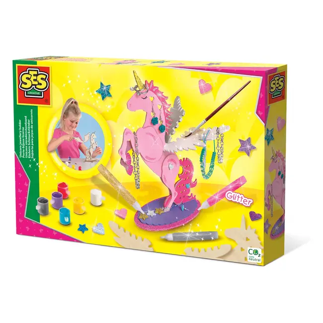Set creativ - Suport din lemn de bijuterii Unicorn TSG14675