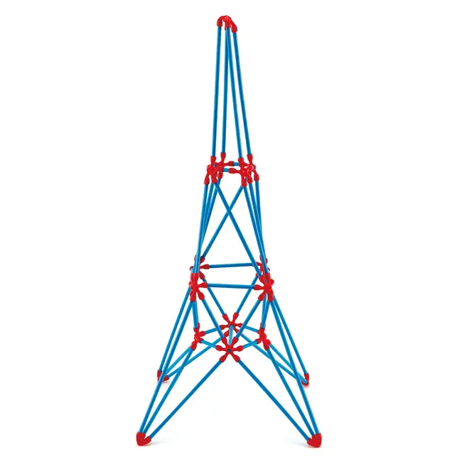 Jucarie din bambus Flexistix - Turnul Eiffel (62 piese) TSGE5563A