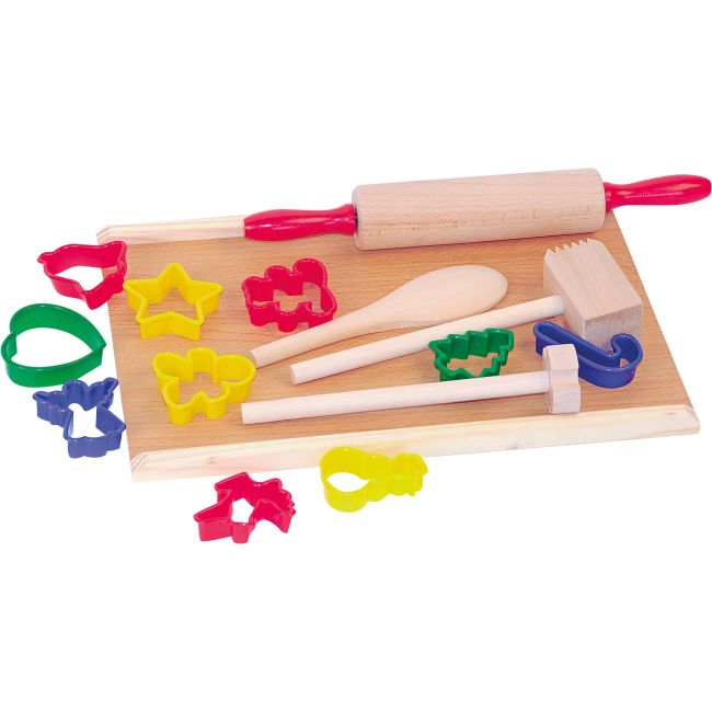 Jucarie din lemn - Accesorii de bucatarie cu forme de biscuiti TSG90193