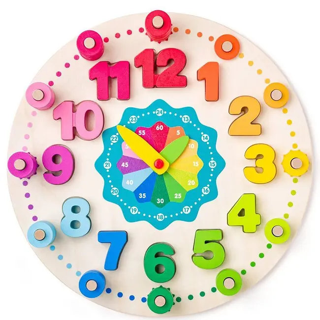 Jucarie din lemn - Ceas didactic cu matematica TSG90222