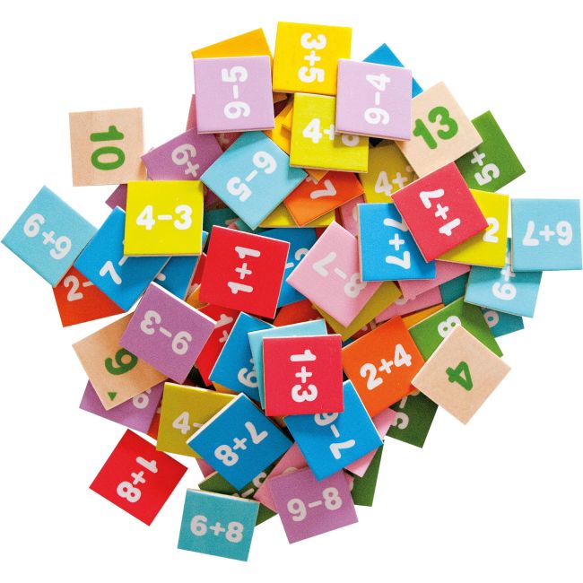 Jucarie din lemn - Invatam matematica, adunare si scadere TSG90898
