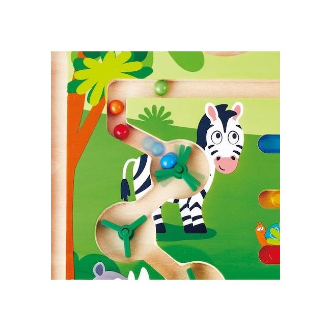 Jucarie din lemn - Labirint magnetic Jungla TSGE1714A