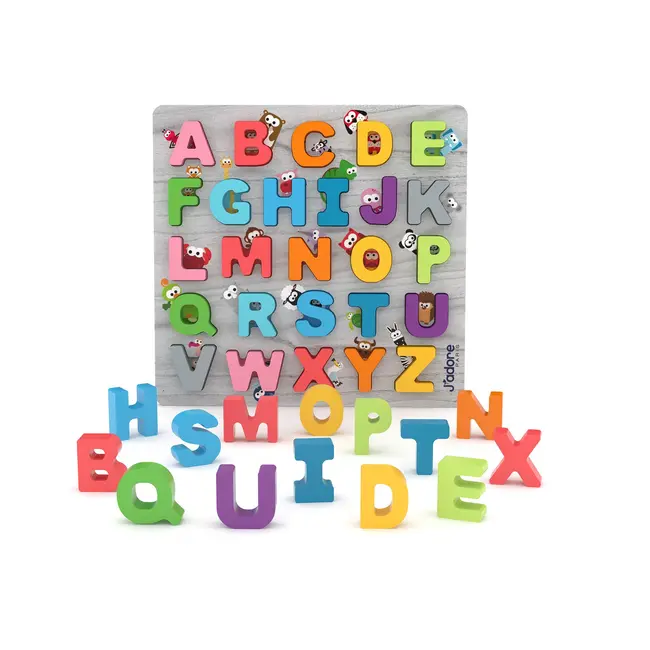 Jucarie din lemn - Set 3 jucarii J'adore mov TSG820033