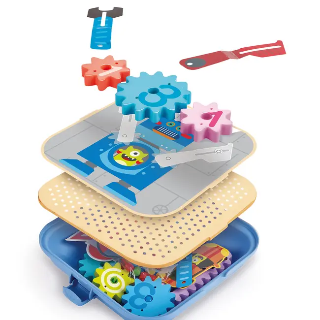 Jucarie din lemn - Set de joaca roti zimtate TSGE1065A