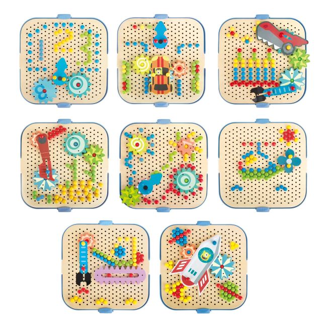 Jucarie din lemn - Set de joaca roti zimtate TSGE1065A