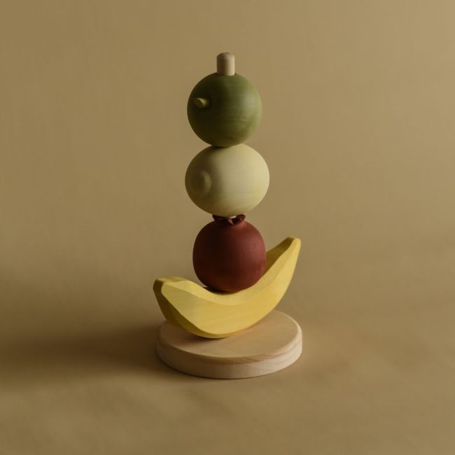 Jucarie din lemn de stivuit - Fructe TSGFS5