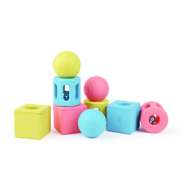 Jucarie din orez - Zdranganitoare trio cu forme geometrice TSGE0456A