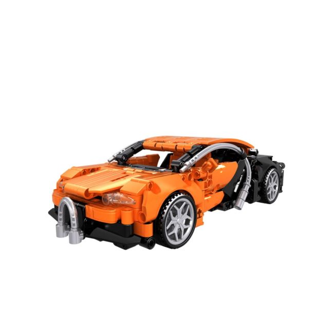 Jucarie tip lego tehnic + Set constructie - Masina sport portocalie (404 piese) TSGOB-WS0904