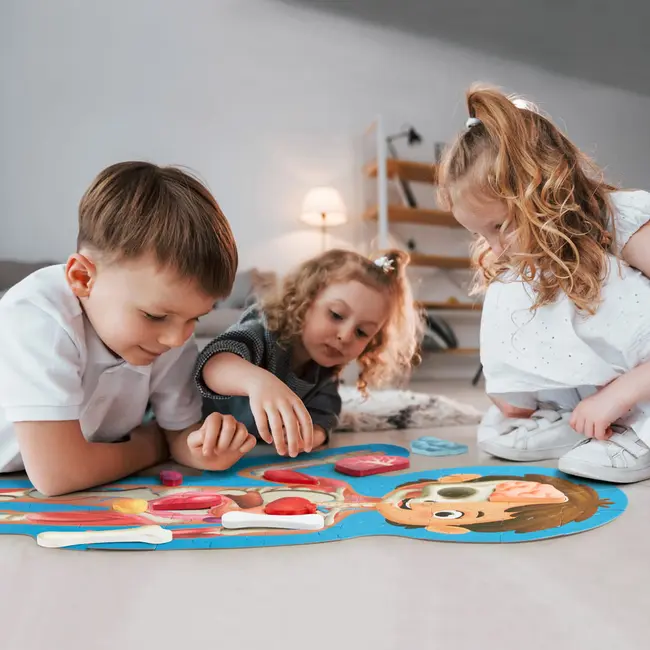 Puzzle corpul uman (61 piese, 100 cm) TSGE1635A