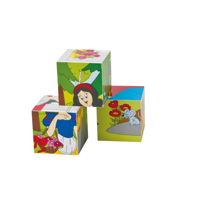 Puzzle din lemn cuburi - Basme 4 x 5 TSG90247