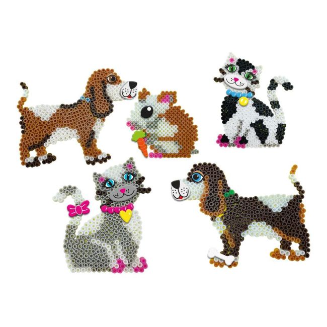 Set creativ copii - Margele de calcat cu Animale Beedz TSG06264